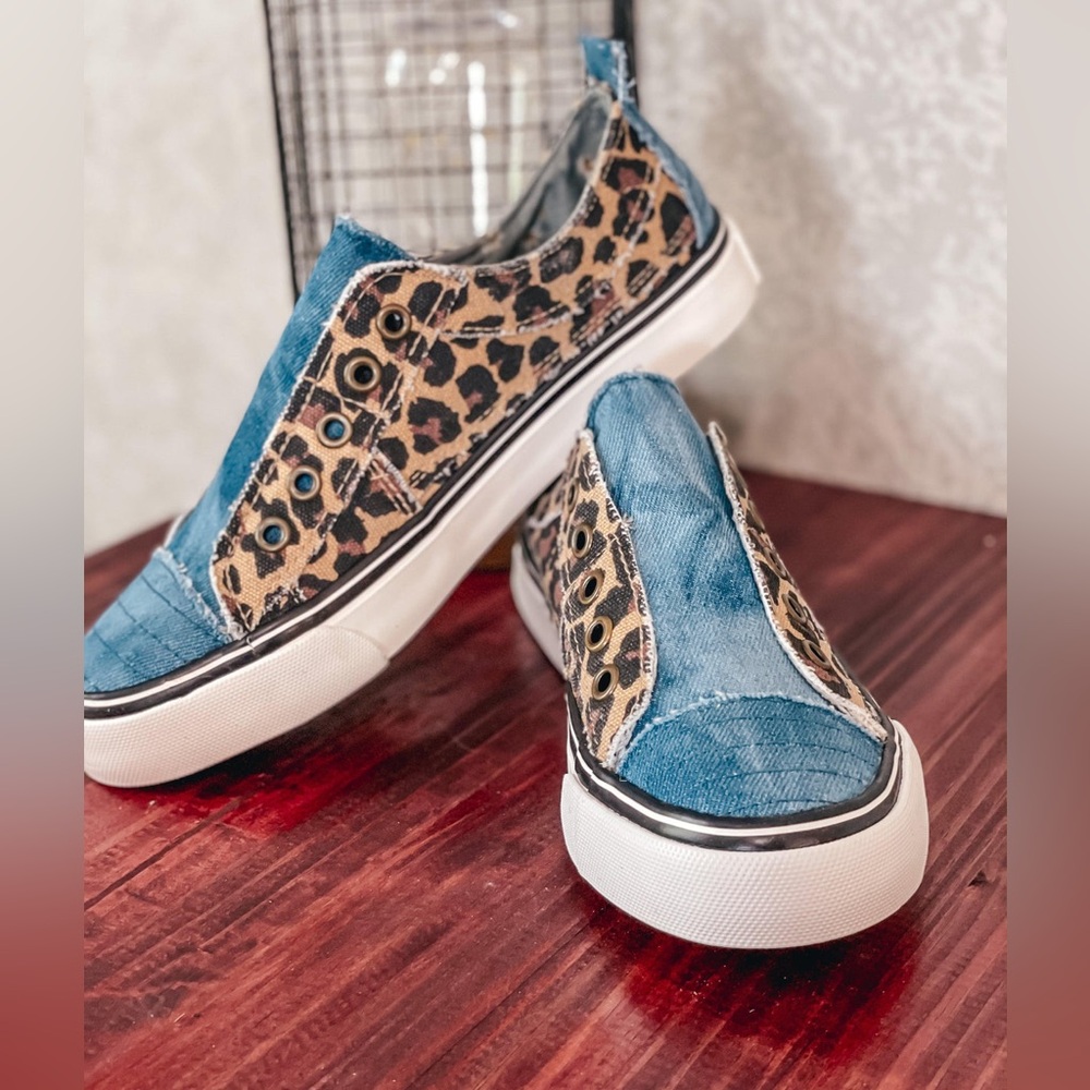 Gypsy Jazz Denim & Leopard Shoes